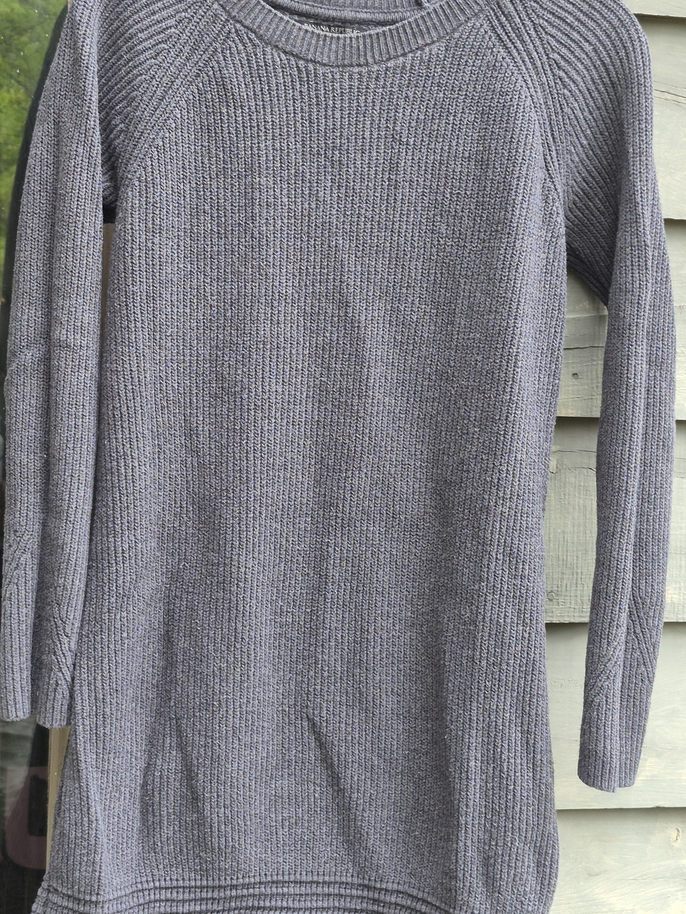 Banana Republic Gray Crewneck Knit Sweater